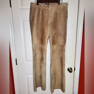 W by Worth 100% Leather Suede Pants